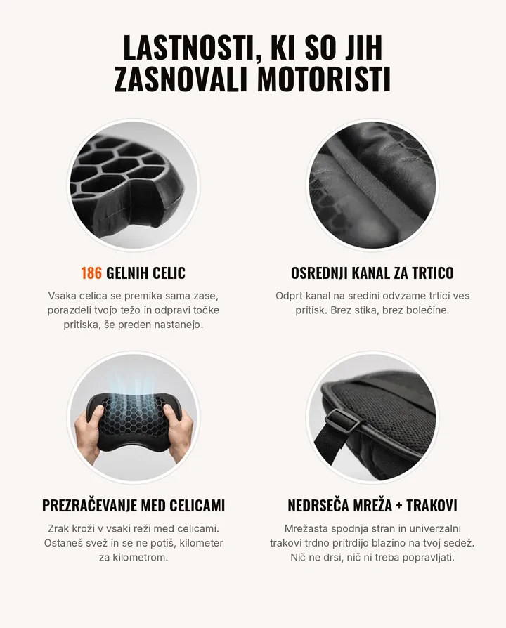 Lastnosti, ki so jih zasnovali motoristi